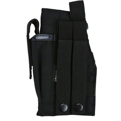 KombatUK Gun Holster with Mag Pouch - Molle - Black (back)