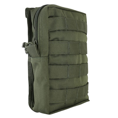 KombatUK Large Molle Utility Pouch - Olive Green - side